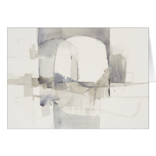 Improvisation I Grey Abstract Print