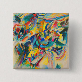 Improvisation Klamm by Wassily Kandinsky 2 Inch Square Button