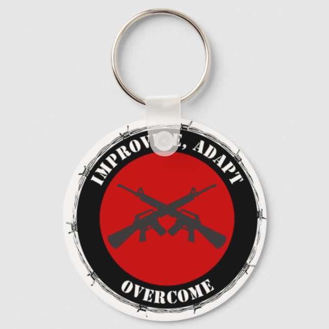 Improvise, Adapt, Overcome Keychain (Front)