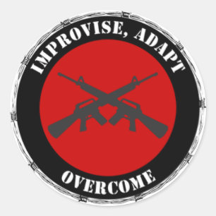 Improvise, Adapt, Overcome Sticker