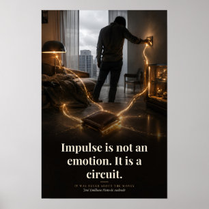 Impulse Is a Circuit Book Quote Art Poster