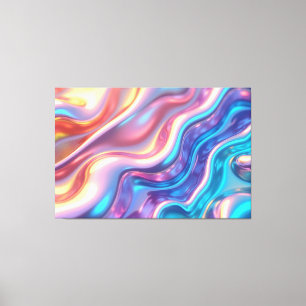 Impulsion holographique – toile d'art fluide lumin
