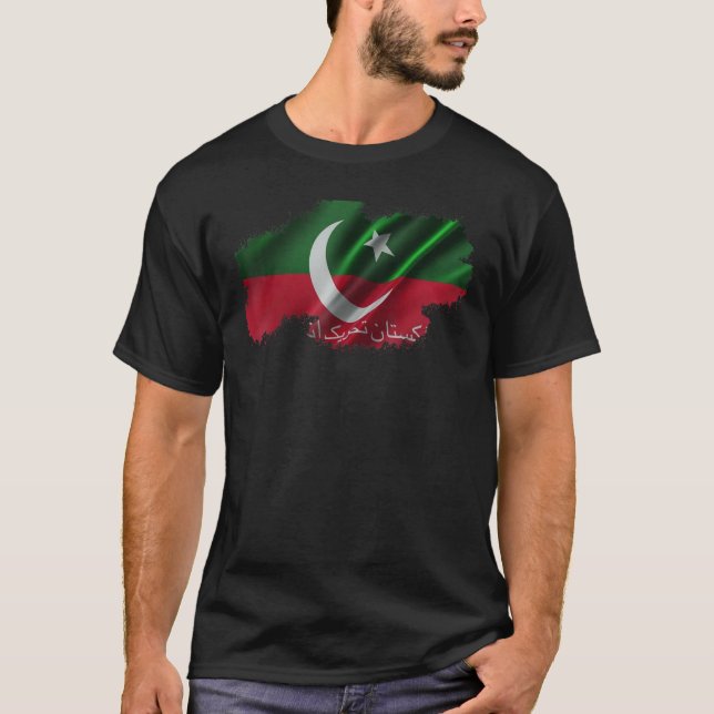 Imran Khan PTI Flag shirt Prime Minister Pakistan (Front)