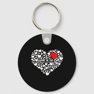 In 100 Chd Warrior Congenital Heart Disease Awaren Keychain