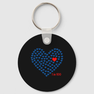 In 100 Congenital Heart Disease Awareness Gift Chd Keychain