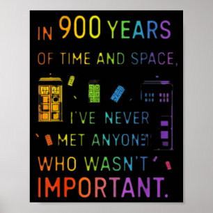 In 900 years of time and space design poster