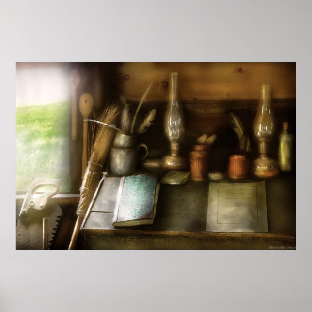 In a carpenter's workshop poster (Front)