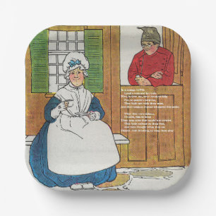 In a cottage in Fife Lived a man and his wife Paper Plate