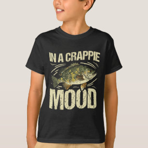 In A Crappie Mood Funny Fishing Retro T-Shirt