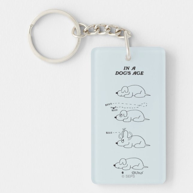 In a Dog's Age Keychain (Front)