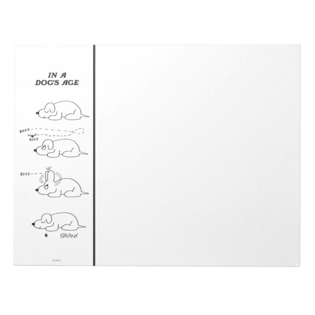 In a Dog's Age Notepad (Front)