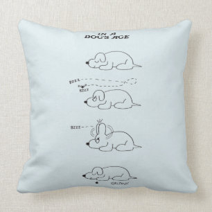 In a Dog's Age Throw Pillow