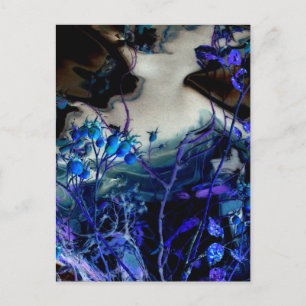 "In A Dream" Abstract Digitally Altered Rose Hips Postcard