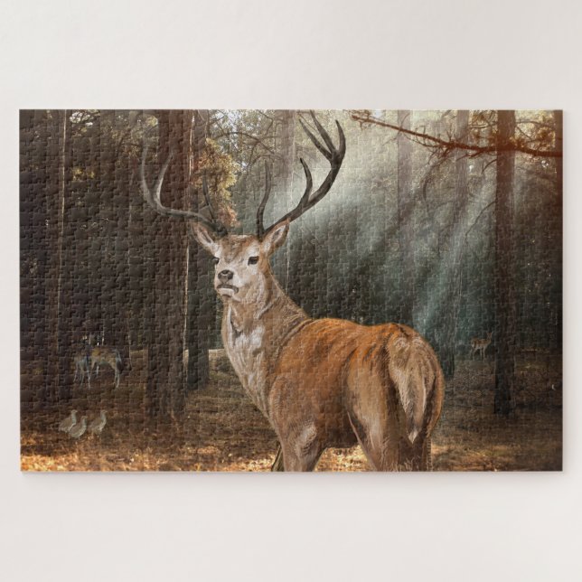 In a Forest Jigsaw Puzzle (Horizontal)