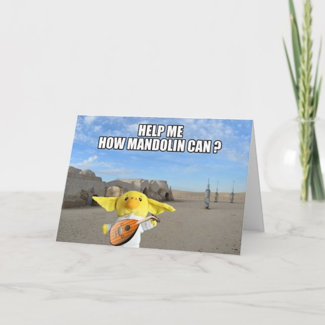 In a galaxy far,far away. Greeting card (Front)