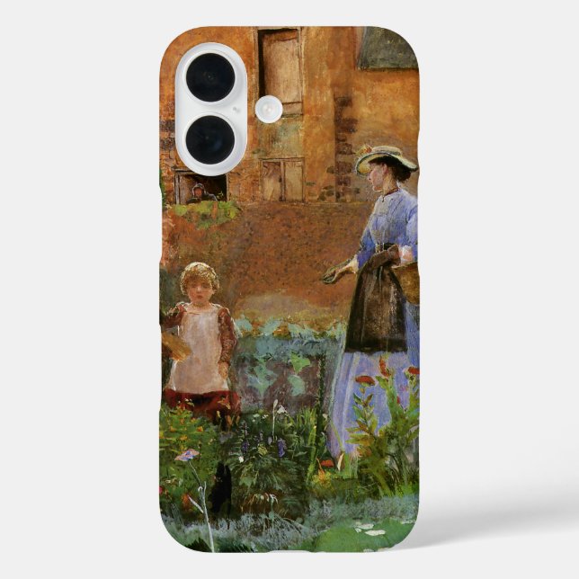 In a Garden at Cookham by George John Pinwell Case-Mate iPhone Case (Back)