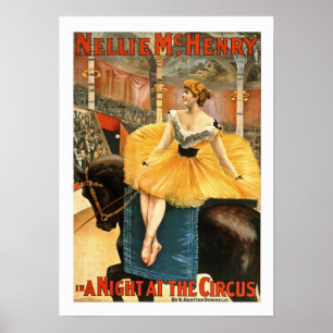 In a Night at the Circus Vintage Poster
