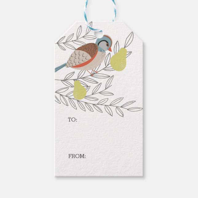 In a Pear Tree Gift Tags (Front)