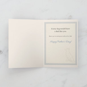 In a Perfect World Dog Father's Day Shepherd Card