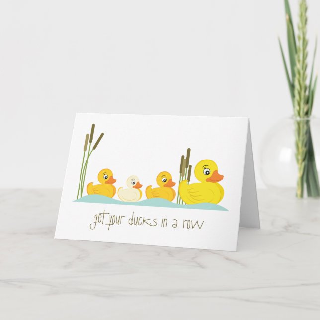 In A Row Card (Front)