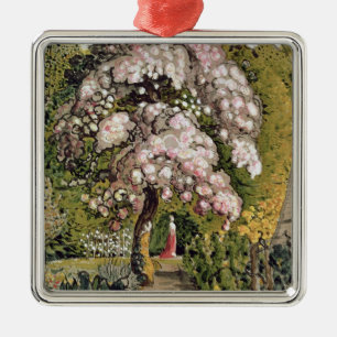 In a Shoreham Garden (w/c) Metal Ornament