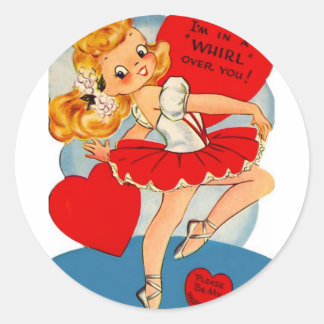 In a Whirl Classic Round Sticker