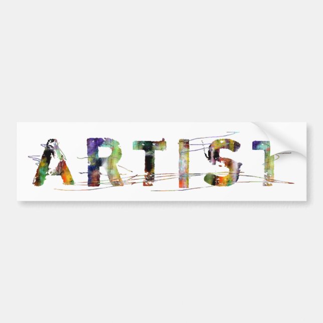 In A Word: Artist Bumper Sticker (Front)