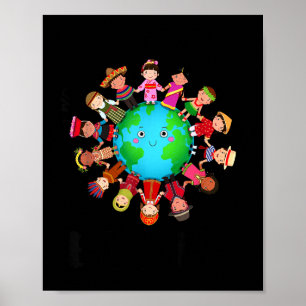 In A World Be Kind Sitive Kids Choose Kindness Day Poster