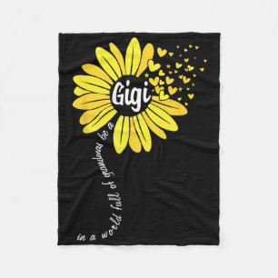 In A World Full Of Grandmas Be A Gigi Mothers Day  Fleece Blanket