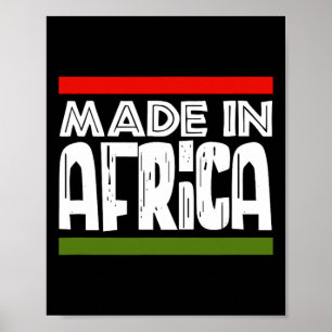 In Africa Black History African Afro Heritage Poster