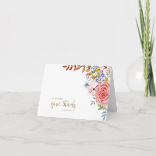 In All Things Give Thanks - 1 Thes. 5:18 Note Card