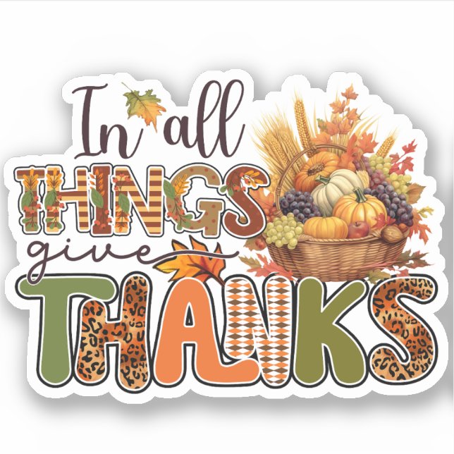 In All Things Give Thanks - Thanksgiving (Front)
