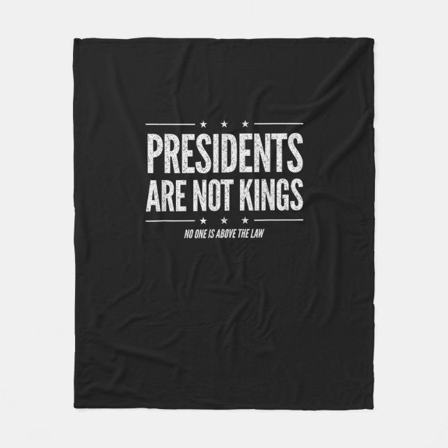 In America Presidents Are Not Kings Retro Classic Fleece Blanket (Front)