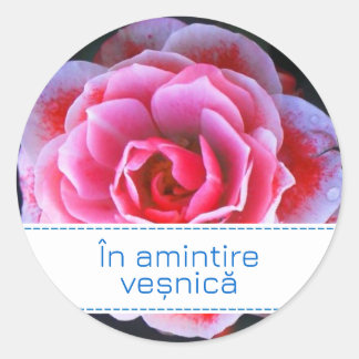În amintire veșnică classic round sticker
