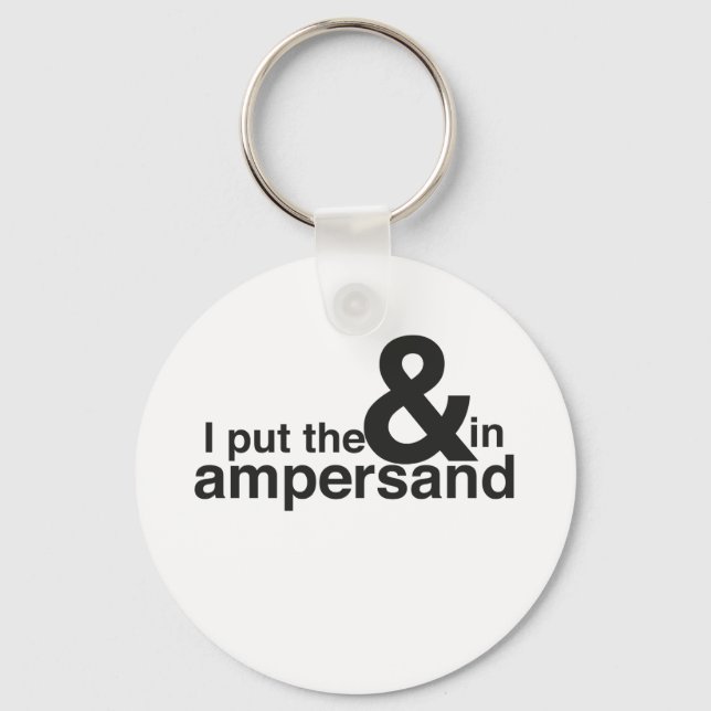 & in Ampersand Keychain (Front)