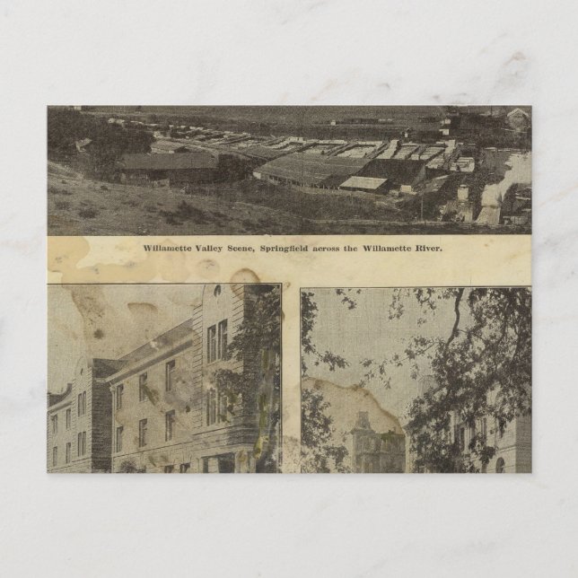 In and about Eugene, Oregon Postcard (Front)