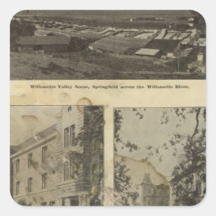 In and about Eugene, Oregon Square Sticker