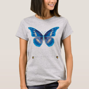 In April We Wear Blue shirt Butterfly Ribbon Autis