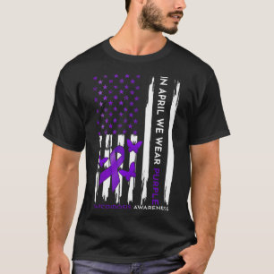 In April We Wear Purple Sarcoidosis Awareness Mont T-Shirt