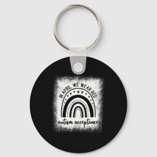 In April We Wear Red - #redinstead - Acceptance Of Keychain