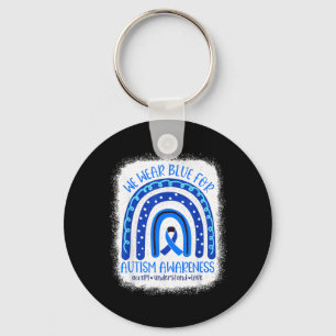 in April Wear Blue Autism Awareness Men Women Kids Keychain