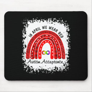 In April Wear Red Instead Autism-acceptance Mouse Pad