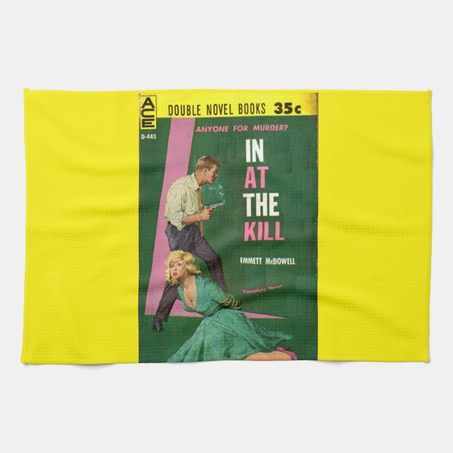 In At the Kill pulp novel cover Kitchen Towel (Horizontal)