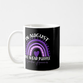 In August We Wear Purple Overdose Awareness Month  Coffee Mug