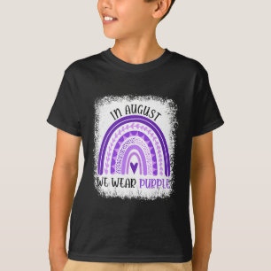 In August We Wear Purple Overdose Awareness Month T-Shirt