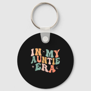 In auntie era baby announcement for aunt mother's keychain