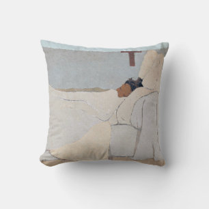 In Bed, Edouard Vuillard Throw Pillow