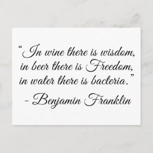 In Beer there is Freedom! Postcard