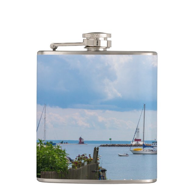 In Between Houses Hip Flask (Front)