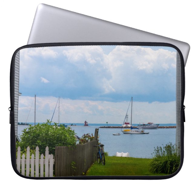 In Between Houses Laptop Sleeve (Front)